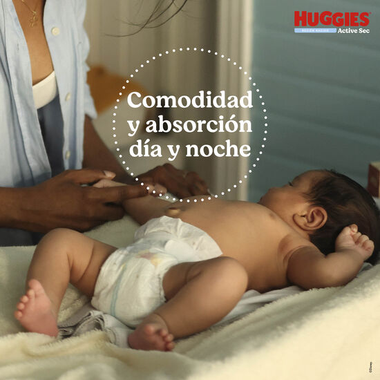 Pañales Huggies Active Sec Etapa 0/RN, 25 uds
